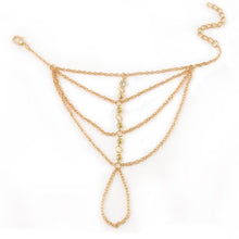 Finger Bangles For Women Juegos Del Hambre Jogos Vorazes Multi Chain Punk Harness Gold Slave Hunger Games Bracelet EF8