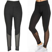 Fitness Leggings Women High Waist Patchwork Mesh Leggings Skinny Push Up Calzas Deportivas Mujer Fitness Legins EF8