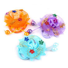 Flowers Hair Holder Gum Rope Baby Girls Kids Cute Hair Tie Accessories Elastic Scrunchie Styling Head Wear EF8