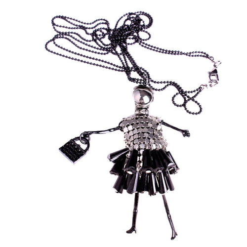For Lover Gifts Bead Dress Long Chain H made Jewelry Accessories S  Doll Pendant Necklaces EF8