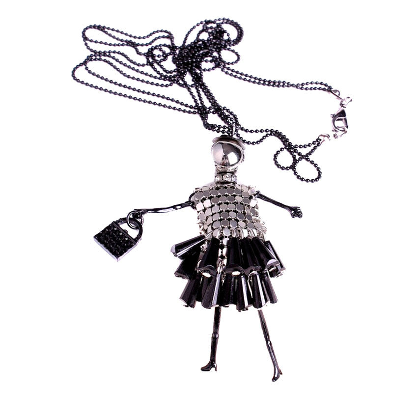 For Lover Gifts Bead Dress Long Chain H made Jewelry Accessories S  Doll Pendant Necklaces EF8