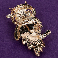 For Weddings S  Brooches Gold Plated Owl Style Shiny Crystal Inlay Lady Jewelry Rhinestone Brooches EF8