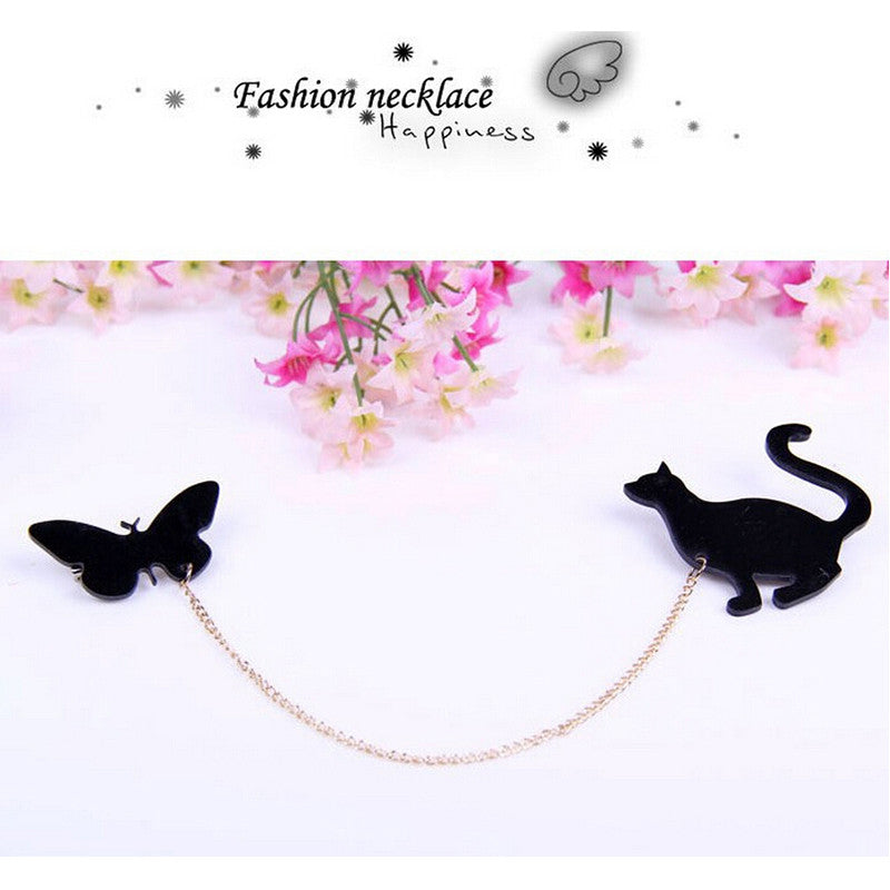 For Women Hotsale able Creative Brooch Fruit Squirrel Birds Butterflies Cat Brooches Pins EF8