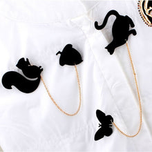 For Women Hotsale able Creative Brooch Fruit Squirrel Birds Butterflies Cat Brooches Pins EF8