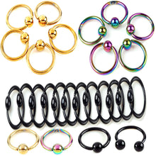 For Women 4 Colors s Nose Rings Stainless Steel Nose Lip Ring Nose Stud Body Piercing Jewelry EF8