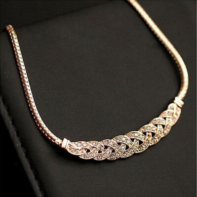 For Women Chokers Necklaces Necklaces Pendants Vintage Snake Chain Necklace Jewelry Style Crystal Spiral Necklace EF8