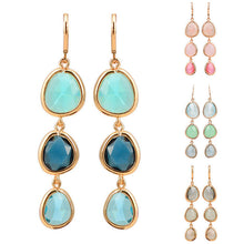 For Women Long Dangle Earrings Women Jewelry Charms Colorful Crystal Stone Long Drop Earrings EF8
