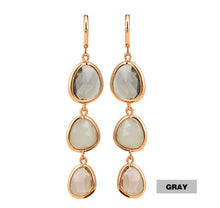 For Women Long Dangle Earrings Women Jewelry Charms Colorful Crystal Stone Long Drop Earrings EF8