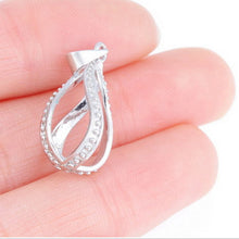 For Women Glowing Necklace Pendant Water Drop Glowing Stone Jewelry Charm Glow In The Dark Pendants Gift Necklace EF8