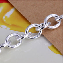 For Women Silver Plated Jewelry Toggle Clasps Charm Bracelets Trendy Heart Design Link Chain Bracelet EF8