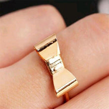 For Women Skull Bowknot Heart Ring Set 7pc Gold finger Knuckle Rings EF8