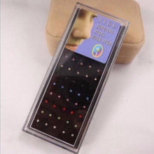 For Your Choice Women Trendy Crystal Rhinestone Bulk Bone Straight Stud Bar Piercing Nose Ring 40pcs pack 2 Colors EF8