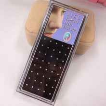 For Your Choice Women Trendy Crystal Rhinestone Bulk Bone Straight Stud Bar Piercing Nose Ring 40pcs pack 2 Colors EF8
