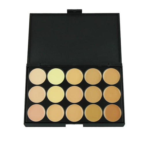 Foundation Cream Highlighter For FaceProfessional 15 Concealer Camouflage Foundation Makeup Palette EF8