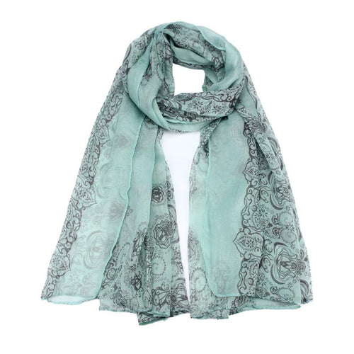 Fashion Classical Print Voile Scarf Infinity Scarves For Women/Ladies Print Shawl Big Size 160cmx80cm EF8