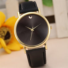 Fashion Quartz Casual Watch Women Dress Watch Retro Design Leather Band Analog Alloy Wristwatch EF8