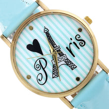 4 Colors Fashion Leather strap Anchor GENEVA Watches Women Dress Watches EF8