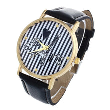 4 Colors Fashion Leather strap Anchor GENEVA Watches Women Dress Watches EF8