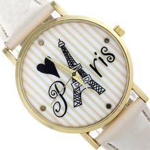 4 Colors Fashion Leather strap Anchor GENEVA Watches Women Dress Watches EF8