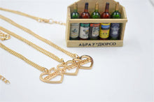 Friend Gift Collar Necklace Friendship Pendant Necklace Jewelry 3Pcs  Heart Shaped Best Friends Necklace EF8