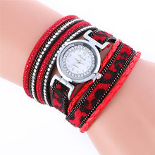 luxury Fashion 8 Colors Elegance Wrap Around Fashion Weave Leather Bracelet Lady Womans Ladies Casual Dress Wrist Watch EF8