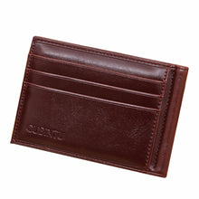 Luxury Business Fashion Men Leather Card Cash Receipt Holder Organizer Bifold Wallet Purse CardID Hold EF8