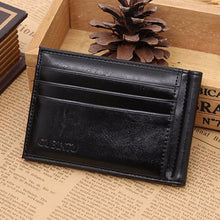Luxury Business Fashion Men Leather Card Cash Receipt Holder Organizer Bifold Wallet Purse CardID Hold EF8