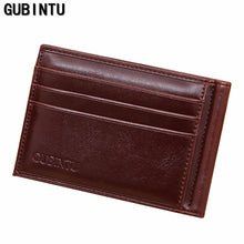 Luxury Business Fashion Men Leather Card Cash Receipt Holder Organizer Bifold Wallet Purse CardID Hold EF8