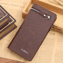 men wallets Luxury Retro mens walletleather purse card cash receipt holder organizer bifold Zipper wallet purse EF8