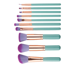 10pc Make Up Foundation Eyebrow Eyeliner Blush Cosmetic Concealer Brushes Professional Powder Brush Makeup Kit Set EF8