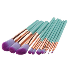 10pc Make Up Foundation Eyebrow Eyeliner Blush Cosmetic Concealer Brushes Professional Powder Brush Makeup Kit Set EF8