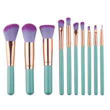 10pc Make Up Foundation Eyebrow Eyeliner Blush Cosmetic Concealer Brushes Professional Powder Brush Makeup Kit Set EF8