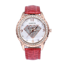 Elegant Simpls Leather Band Alloy Analog Diamond imperial crown Ladies dress quartz watch montre femme relogio feminino EF8