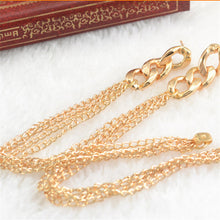 Gifts For Women Retro Women Long Chain Earrings Fancy Dress Golden Tassel Chain Earrings EF8