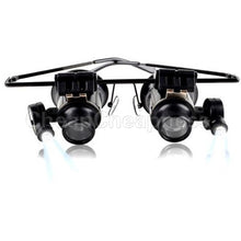 Glass Loupe Lens Eye Jeweler Watch Repair 20X Magnifier Magnifying LED Light Jewelry Tools Equipments For Sale EF8