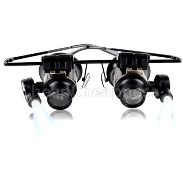 Glass Loupe Lens Eye Jeweler Watch Repair 20X Magnifier Magnifying LED Light Jewelry Tools Equipments For Sale EF8