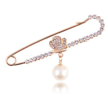 Gold Silver Plated Crystal Brooches Cute Animal Swan Style Women Lovely Brooch S  EF8