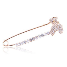 Gold Silver Plated Crystal Brooches Cute Animal Swan Style Women Lovely Brooch S  EF8