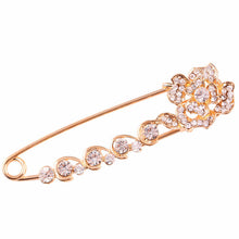 Gold Silver Plated Crystal Brooches Cute Animal Swan Style Women Lovely Brooch S  EF8