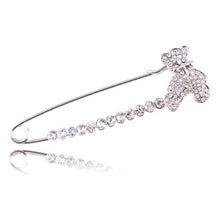 Gold Silver Plated Crystal Brooches Cute Animal Swan Style Women Lovely Brooch S  EF8