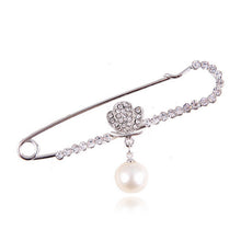 Gold Silver Plated Crystal Brooches Cute Animal Swan Style Women Lovely Brooch S  EF8
