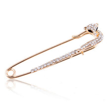 Gold Silver Plated Crystal Brooches Cute Animal Swan Style Women Lovely Brooch S  EF8