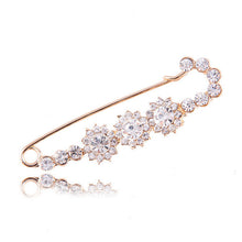 Gold Silver Plated Crystal Brooches Cute Animal Swan Style Women Lovely Brooch S  EF8