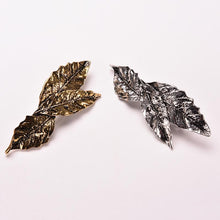 Gold Sliver For Women Jewelry  Side Clips Leaf Hair Pins European Trendy Alloy Leaves Hairpins Hair Accessories EF8