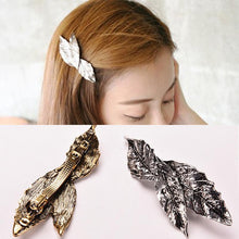 Gold Sliver For Women Jewelry  Side Clips Leaf Hair Pins European Trendy Alloy Leaves Hairpins Hair Accessories EF8