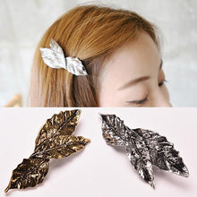 Gold Sliver For Women Jewelry  Side Clips Leaf Hair Pins European Trendy Alloy Leaves Hairpins Hair Accessories EF8