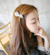 Gold Sliver For Women Jewelry  Side Clips Leaf Hair Pins European Trendy Alloy Leaves Hairpins Hair Accessories EF8