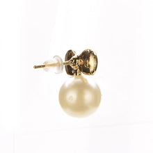 Gold Women Stud Earrings Gifts Bow Knot Pearl Stud Earrings For Women  EF8