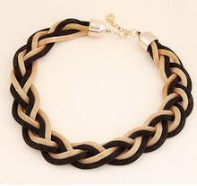 Golden   Black Short Necklace Zinc Alloy Costume Accessory Choker Necklace EF8