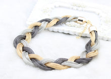 Golden   Black Short Necklace Zinc Alloy Costume Accessory Choker Necklace EF8